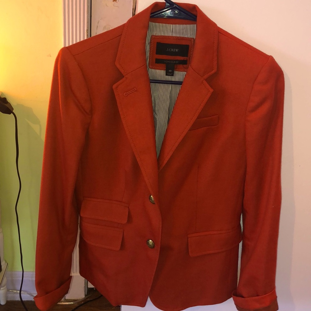 J.Crew Burnt Orange Schoolboy Blazer